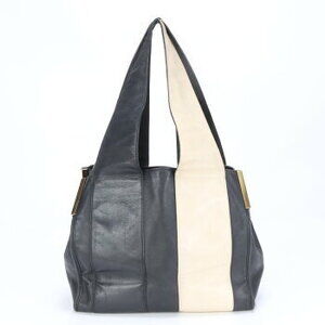Chloe beach bag leather Shoulder Bag tote black